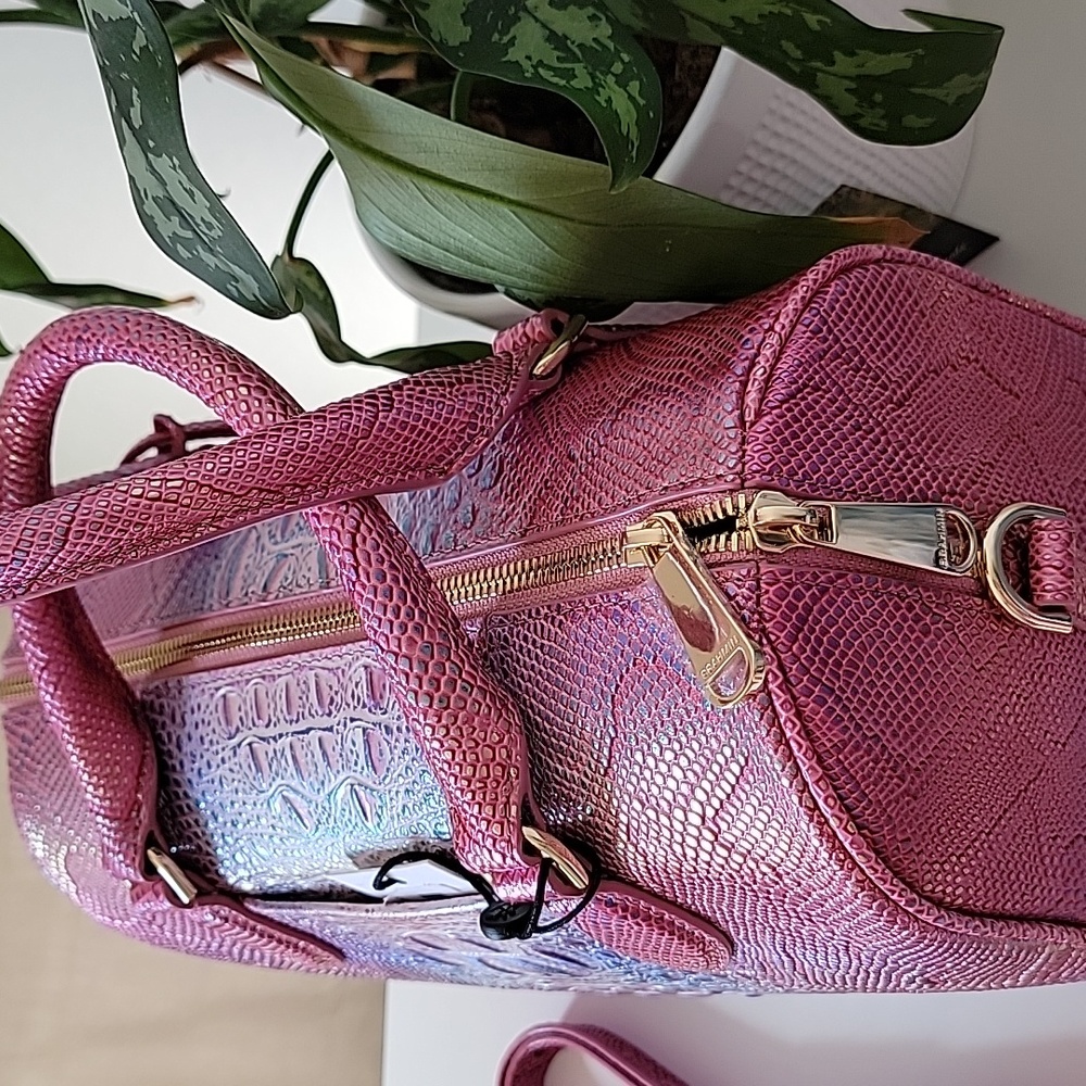 NWT🫦 BRAHMIN Sundial Collection Stacey Multi Top Zip Satchel Bag - Picture 14 of 16